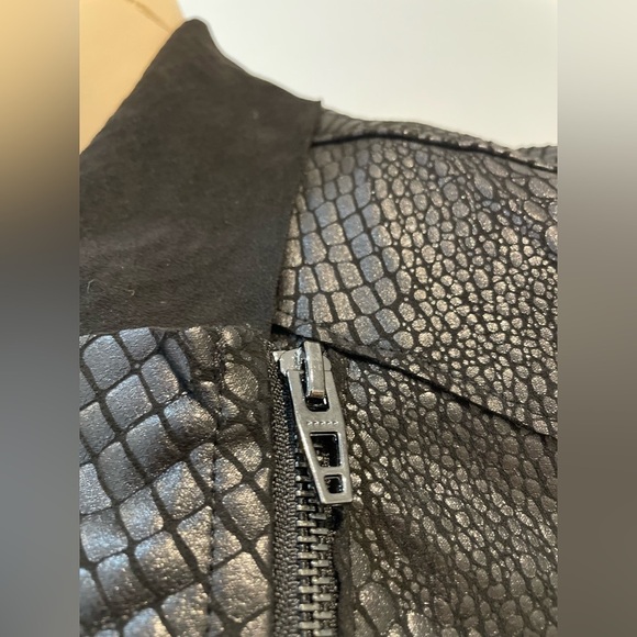 BLANK NYK | Mock Croc Faux Leather Jacket Size XSmall - Picture 7 of 11